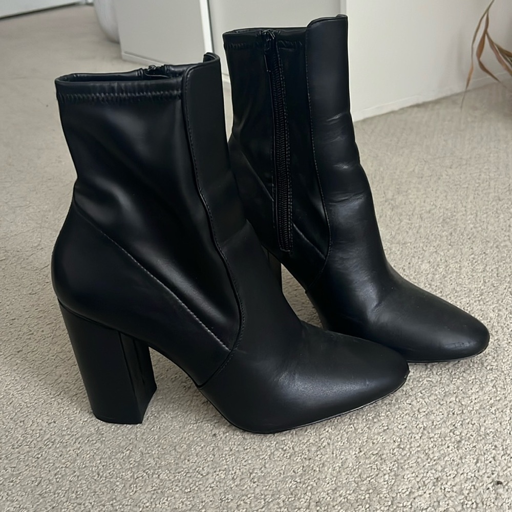 Black Heeled Boots